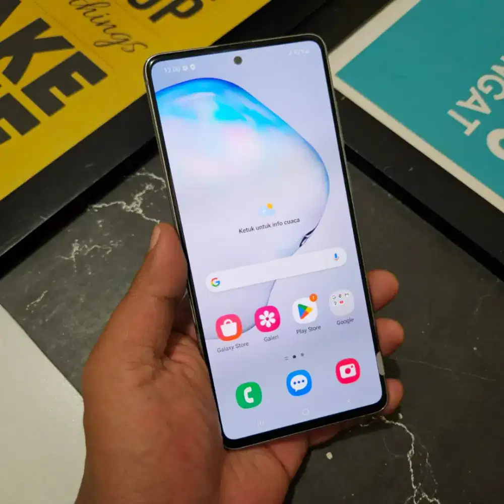 SAMSUNG GALAXY NOTE 10 LITE 8/128 GB DUAL RESMI EX SEIN NO MINUS