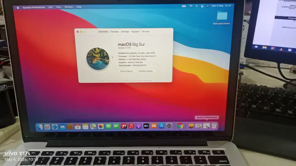 MacBook Pro Retina 2013 i5 RAM 4GB SSD 128GB Bekas Terawat