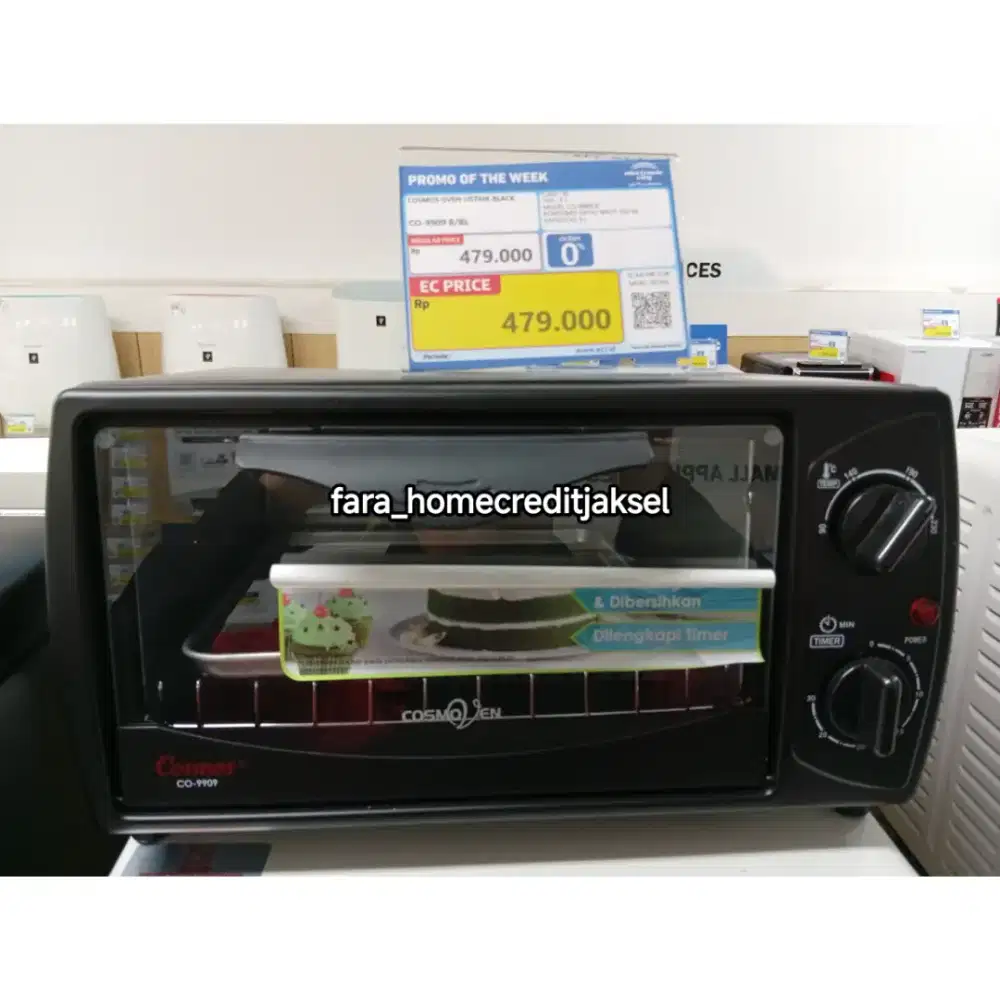 Cosmos Oven Listrik Black
