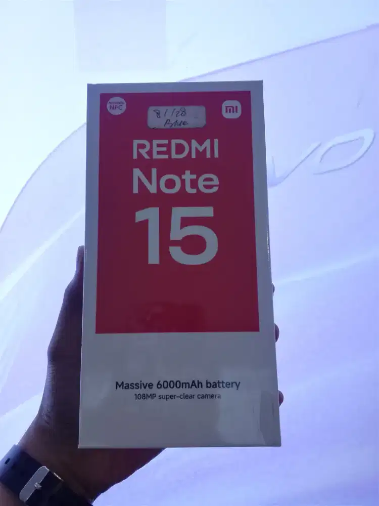 Redmi note 15 seglbox geransi resmi Amoled curved
