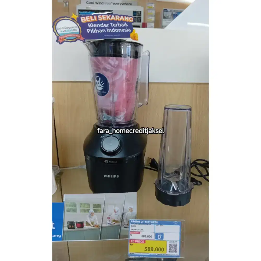 Philips Blender Plastic Black