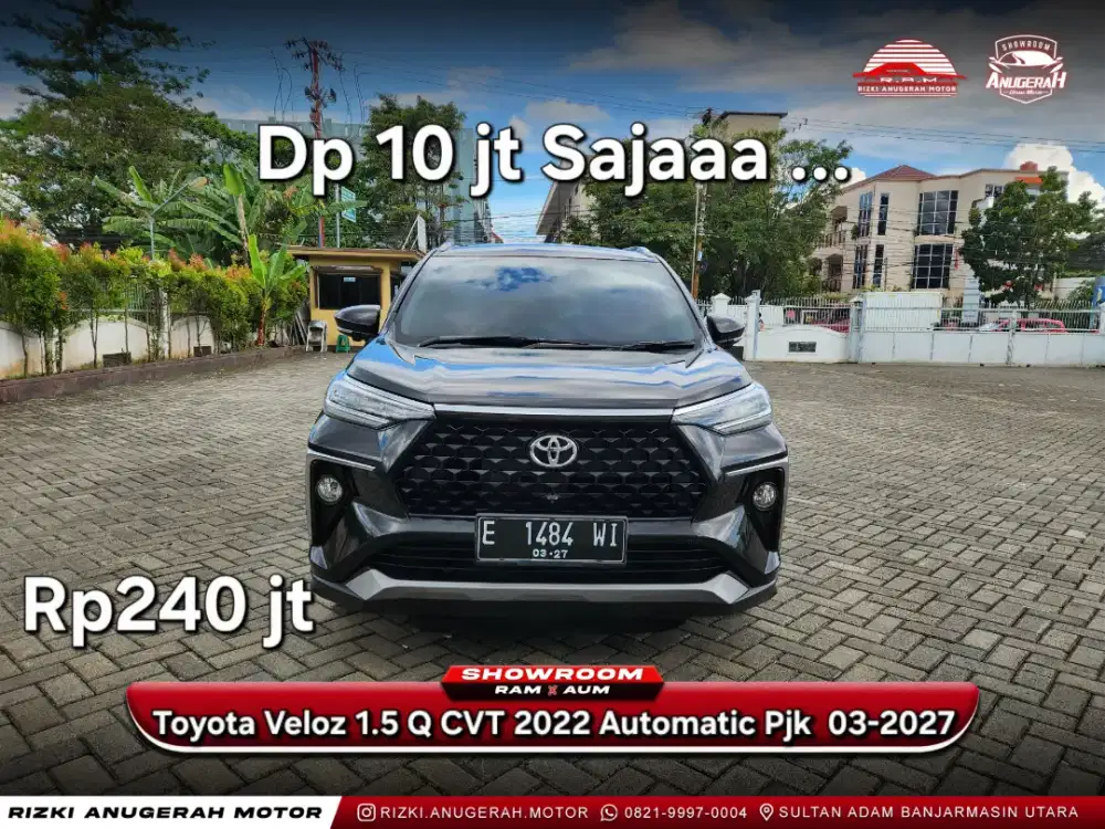 Dp ringan Avanza Veloz 1.5 Q CVT 2022 Automatic AT