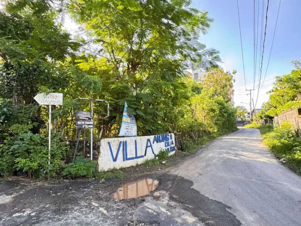 Dijual / Freehold: Tanah Pinggir Jalan Utama Celagi Nunggul Dekat Nusa Dua. Siap Bangun 15 Are Lokasi Premium