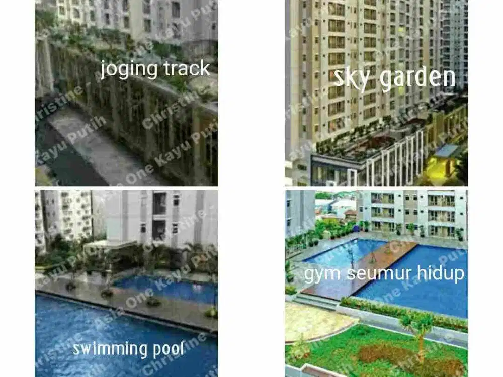 2BR Apartement The Oak Tower lantai 1 view Pool
