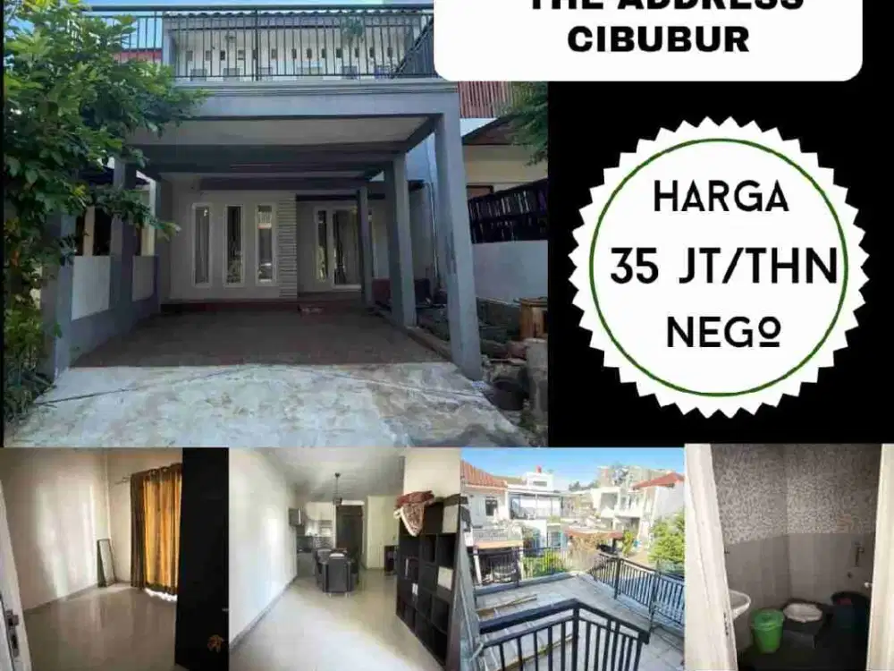 Rumah Sewa Rapi Siap Huni di The Address Cibubur