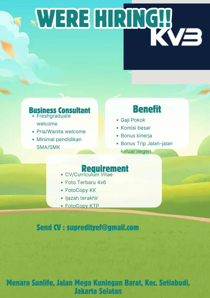 Were Hiring Business Consultant KVB