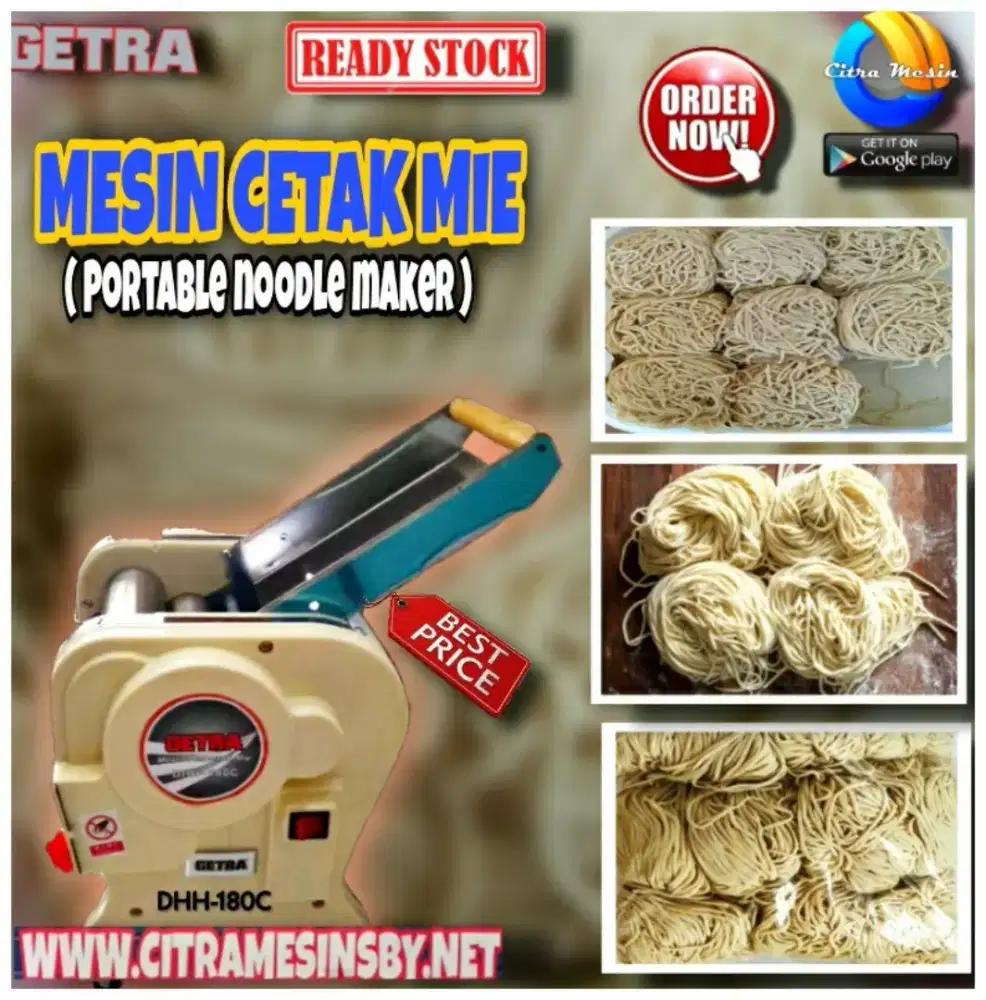 Mesin cetak mie DHH180C Getra
