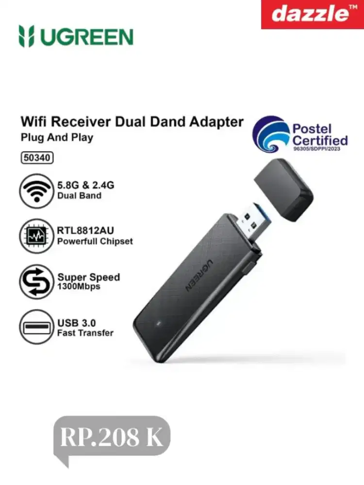 Wifi wireless adapter USB-A ugreen