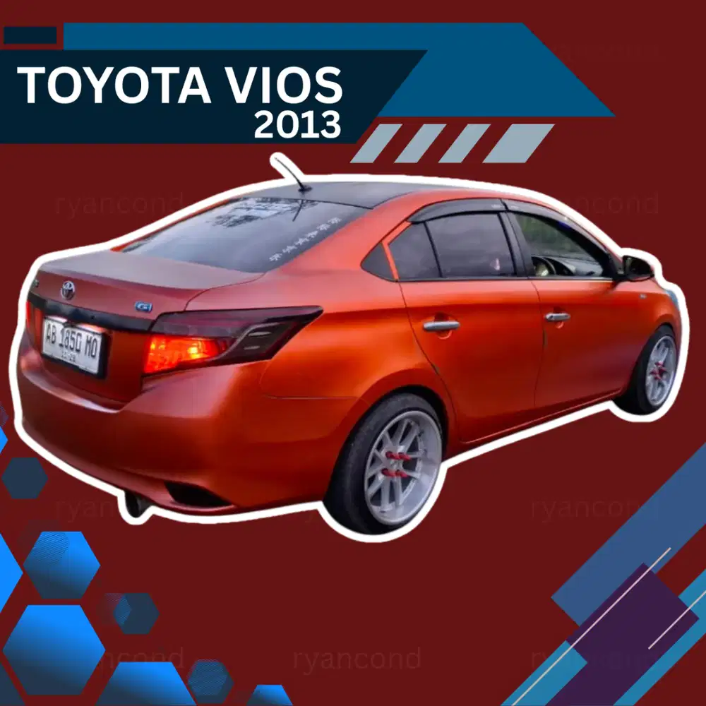 Toyota Vios Gen 3 2013 MT - Pemakaian Pribadi Plat AB