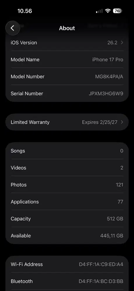 Iphone 17 Pro 512GB Silver Mulussssss