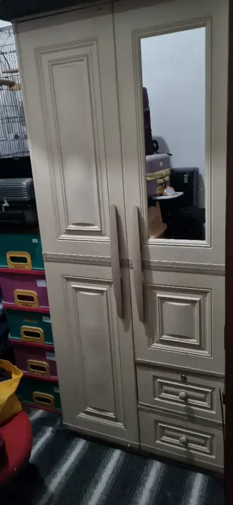 Lemari pakaian Olymplast 2 pintu lemari plastik