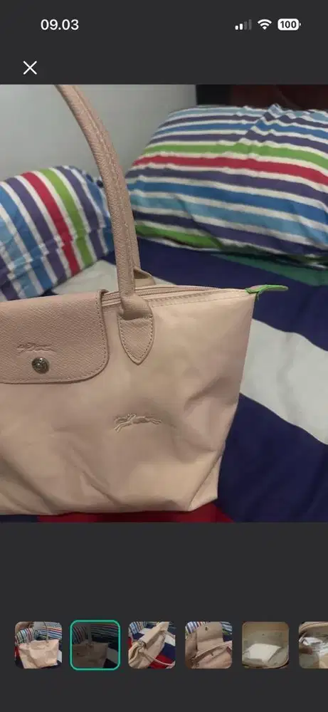 Longchamp bag green series