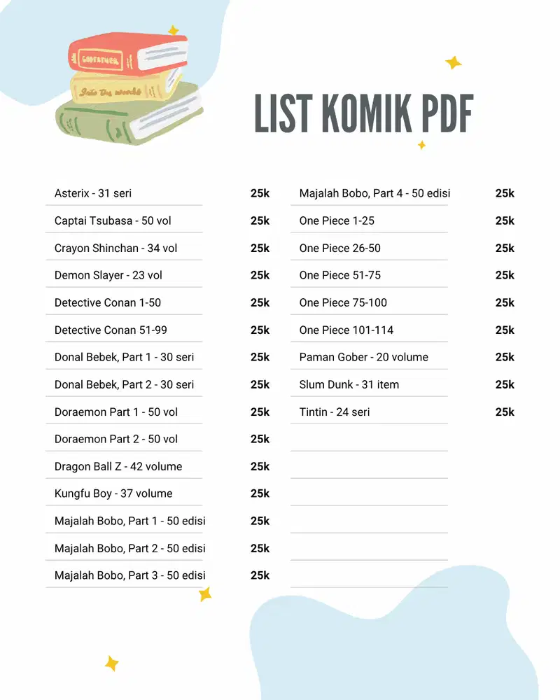 Novel dan Komik PDF