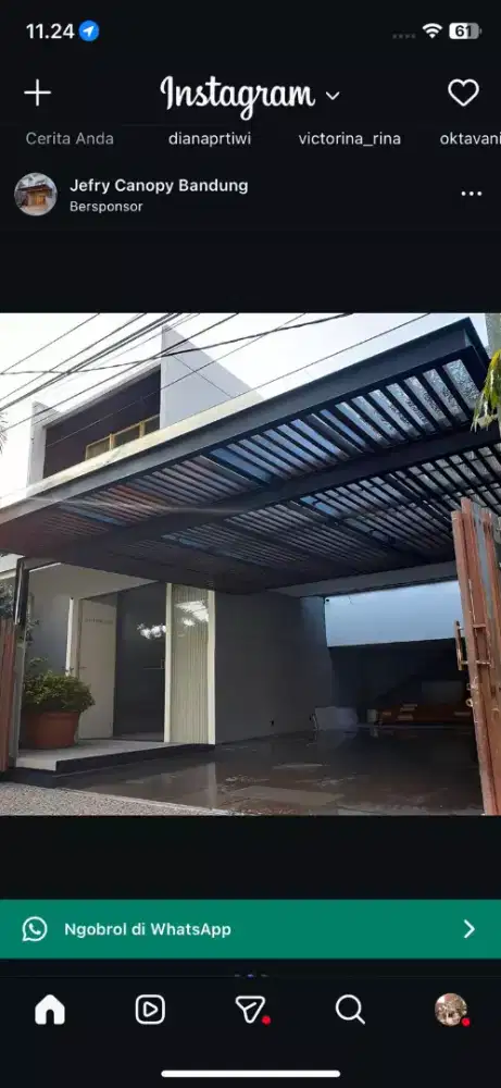 Kanopi atap kaca