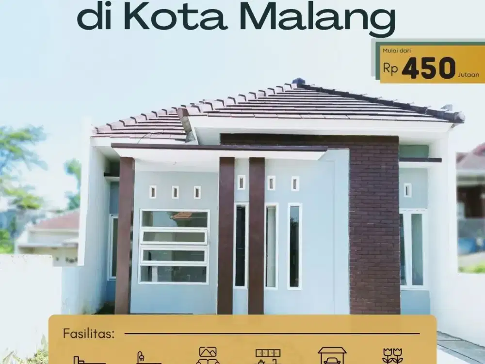RUMAH 450 JUTAAN DEKAT HAWAI WATERPARK DEKAT BENTOEL MALANG