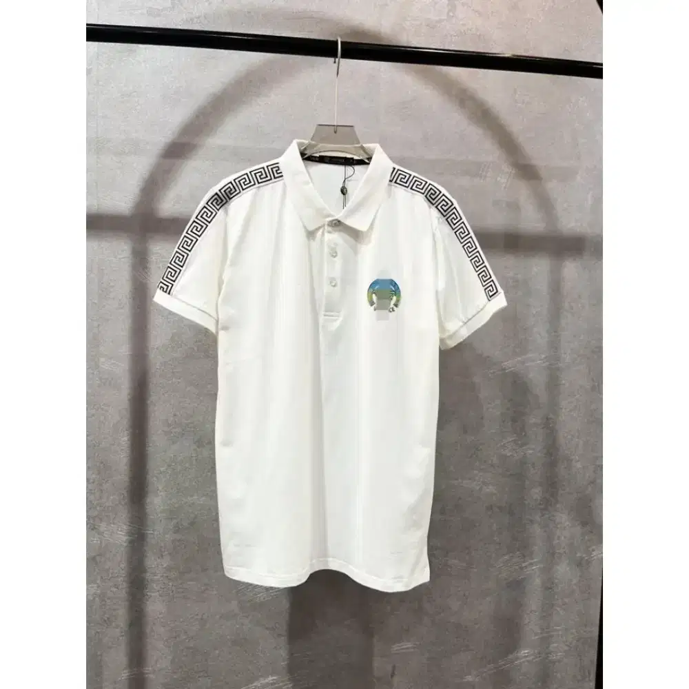 Atasan Pria Kerah Polo Putih