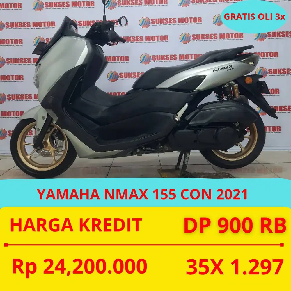 PROMO SUKSES MOTOR YAMAHA NMAX 155 CON 2021 DP MURAH 900 RIBU GUYS