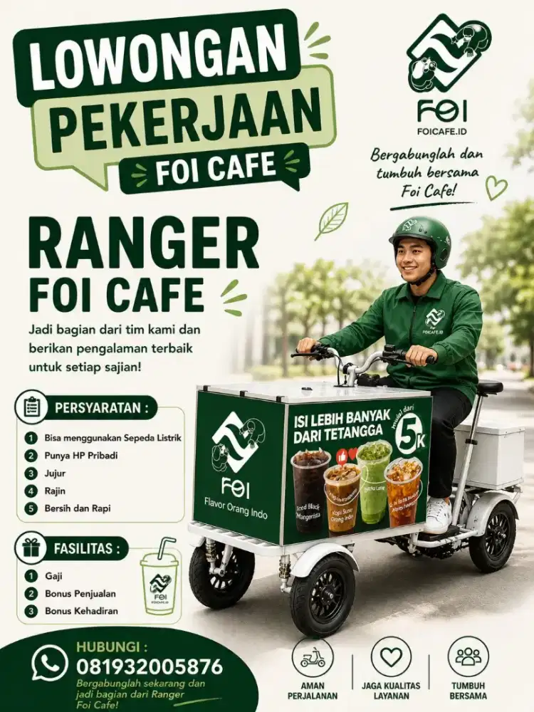 LOWONGAN KERJA DRIVER RANGER FOI CAFE