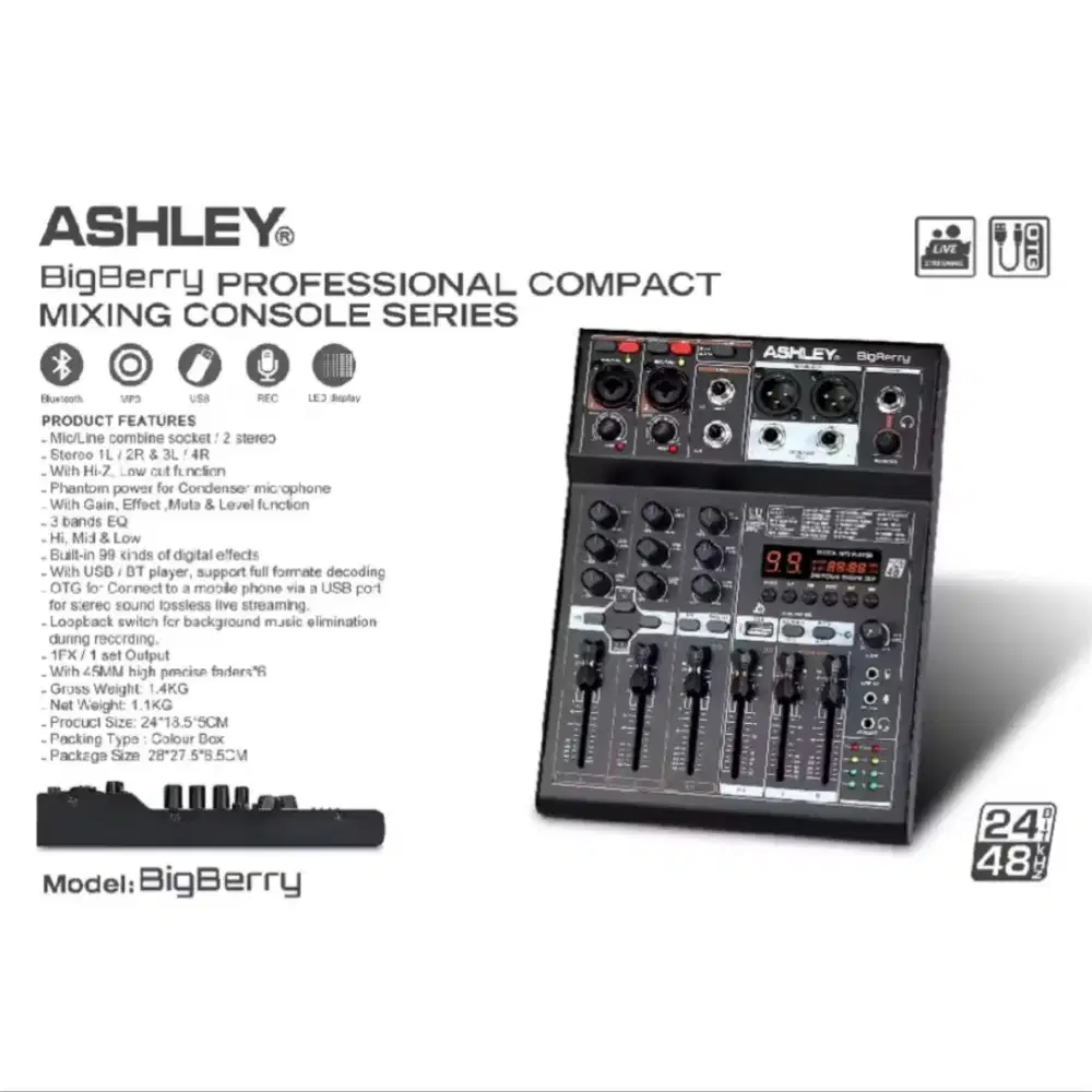 Mixer Ashley BigBerry 4 channel