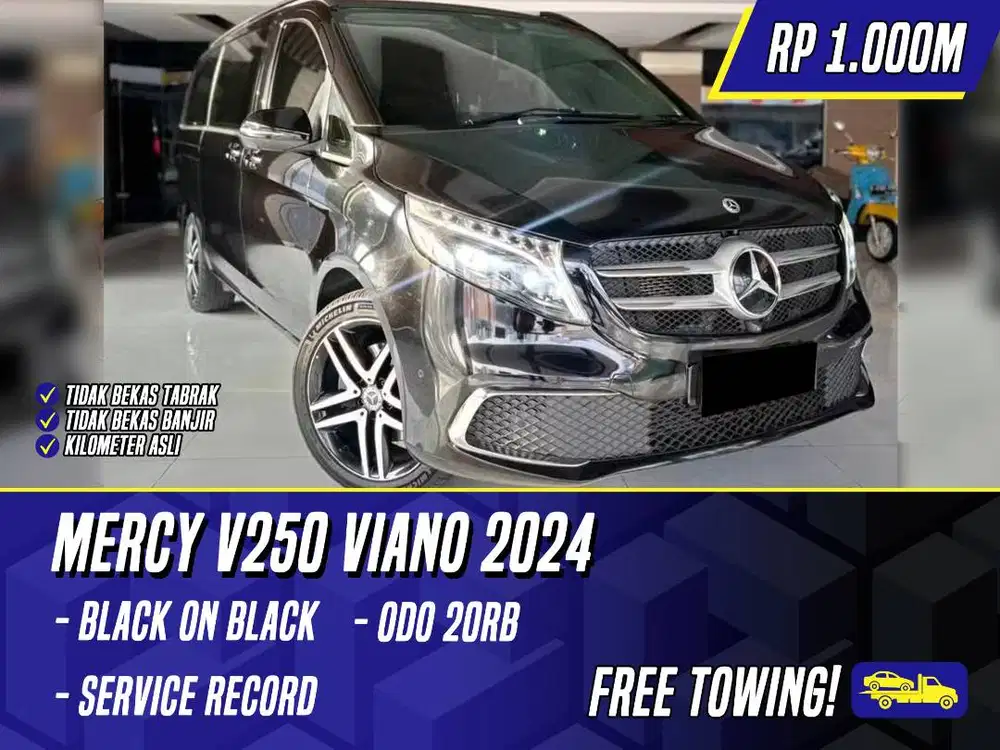 Mercedes Benz V250 2024 NIK 2023 Facelift ( V260 ) Black Hitam Mercy