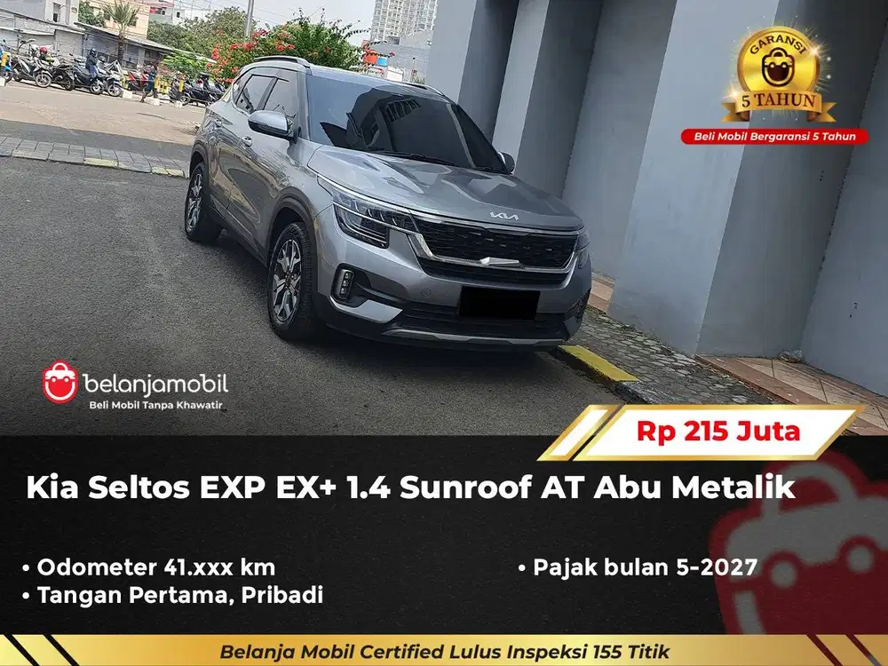 [ GARANSI 5TH ] Kia Seltos EXP EX+ 1.4 Sunroof AT 2022/2023