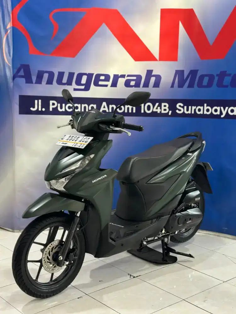Honda Beat Deluxe iss keyless 2024 hijau