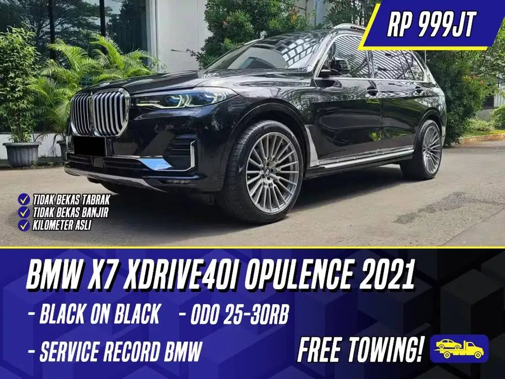 BMW X7 xDrive40i Opulence 2021 Black Hitam xDrive