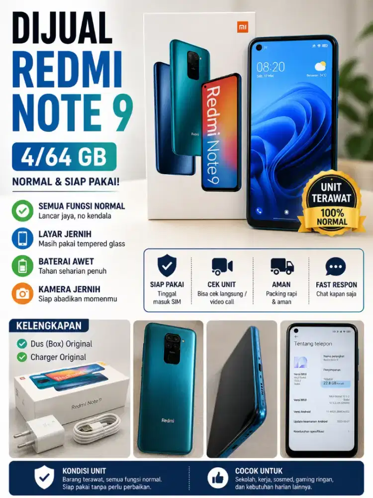 Redmi note 9 4/64 gb.. Second
