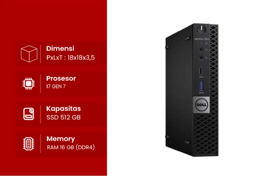 PC MINI DELL OPTIPLEX 7050 Core i5/Core i7 Gen7 Variasi N-SUR