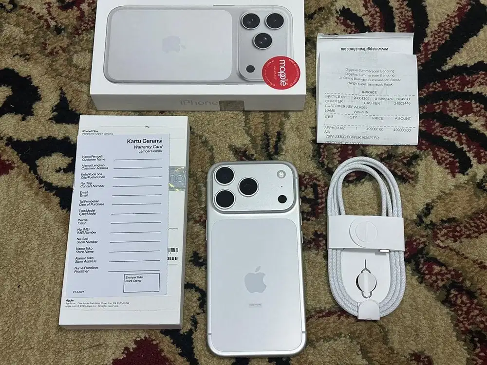 iPhone 17 Pro 256Gb Silver Digimap Belum Seminggu Cc 0 COD Bandung