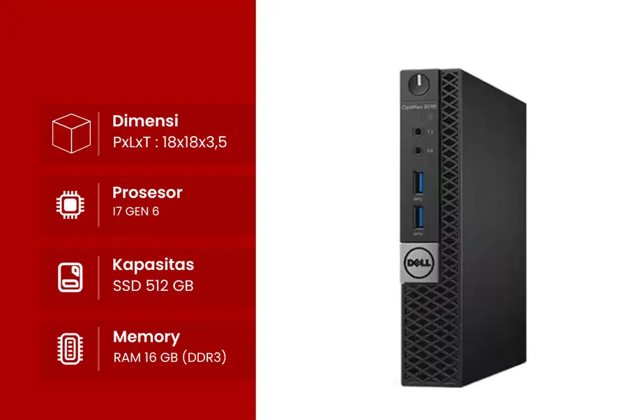 PC MINI DELL OPTIPLEX 3040 Core i5/Core i7 Gen6 Variasi N-SUR