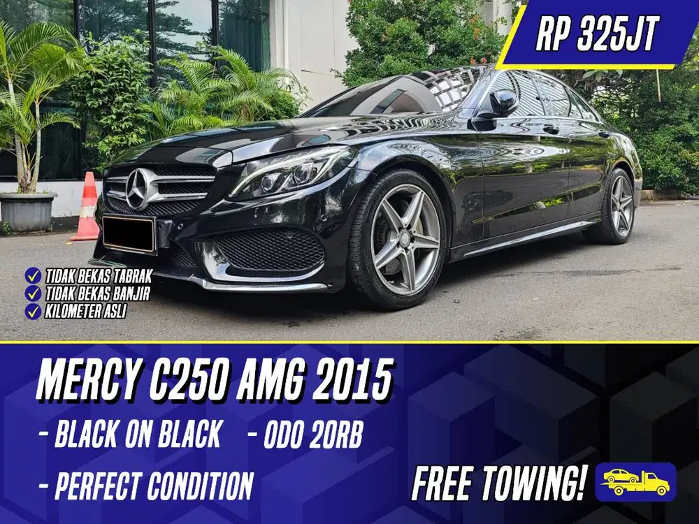 Mercedes Benz C250 AMG 2015 Black Hitam Mercy C 250