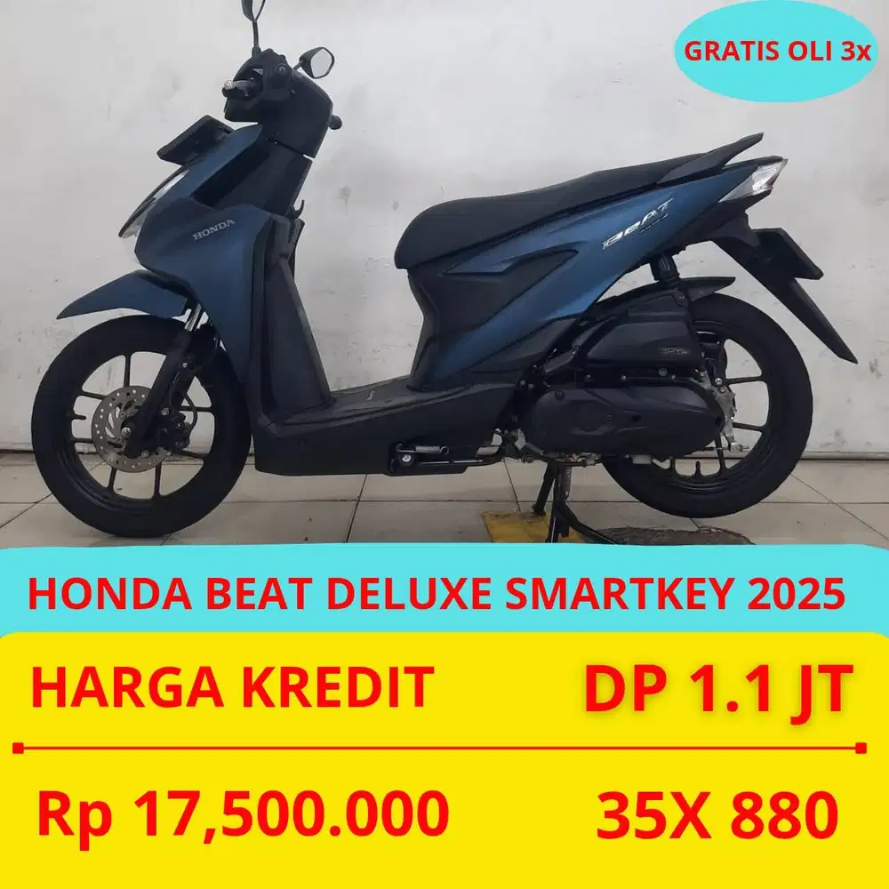 PROMO SUKSES MOTOR HONDA BEAT DELUXE SMARTKEY 2025 DP MURAH 1,1 JUTA