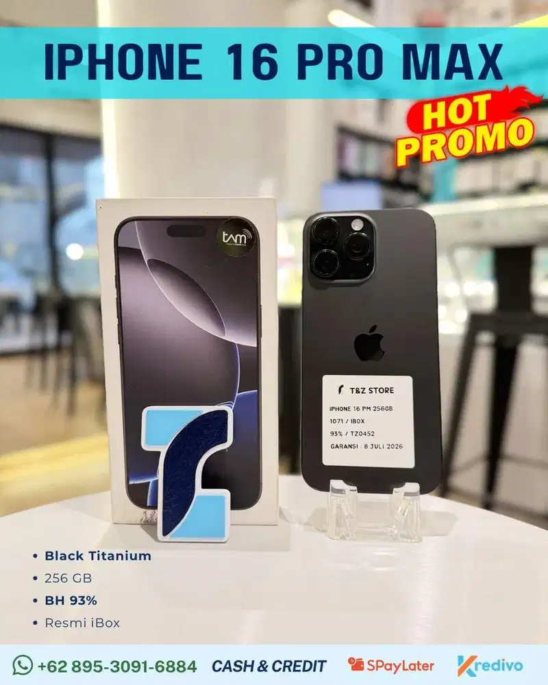 IPHONE 16 PRO MAX 256GB - BLACK