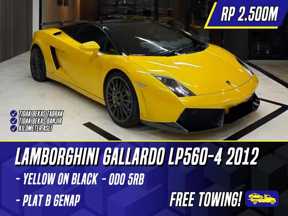 Lamborghini Gallardo LP560-4 Coupe 2012 Yellow on Black Kuning Galardo
