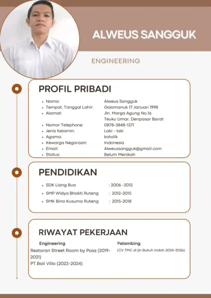 Info Loker Engineering dan Plambing