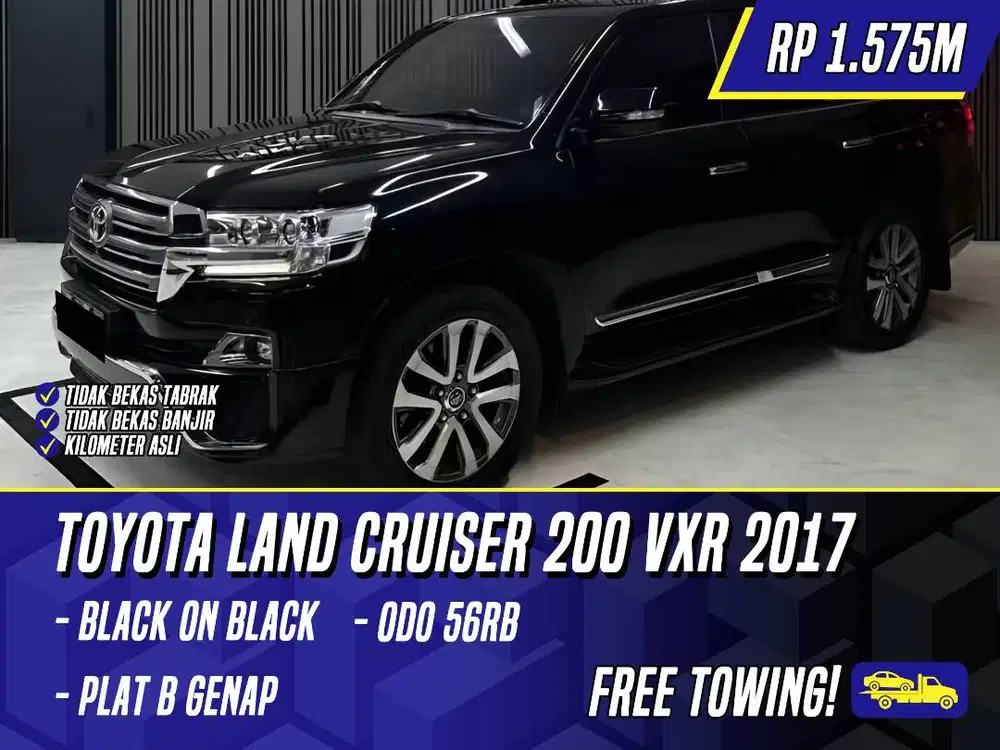 Toyota Land Cruiser 200 VXR 2017 Black Hitam LC LC200 200VXR VX-R