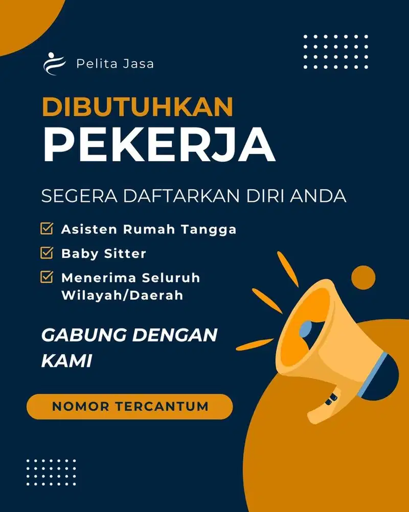 Dibutuhkan Segera! Asisten Rumah Tangga, Baby Sitter