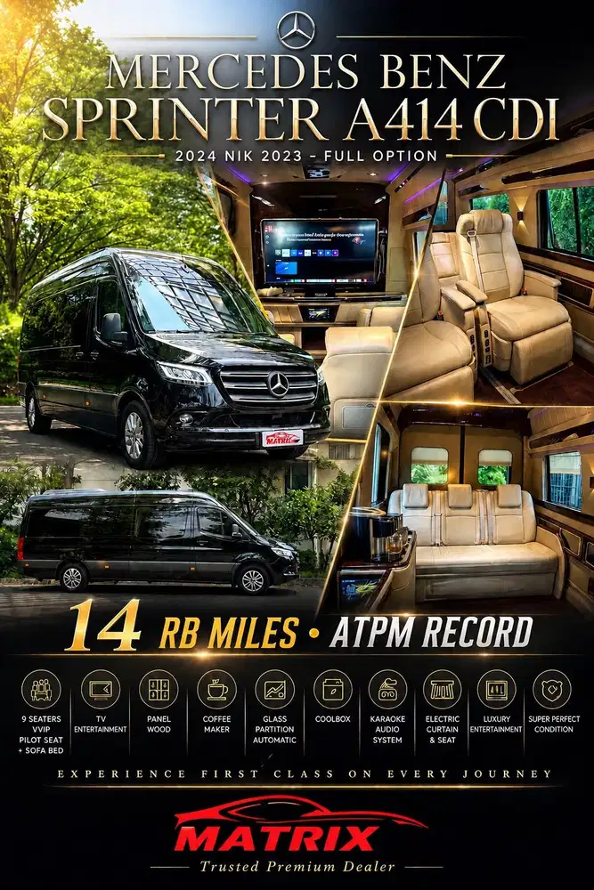 Mercedes benz sprinter A414CDI 2023! FULL OPTION ! Km antik ! Sprinter