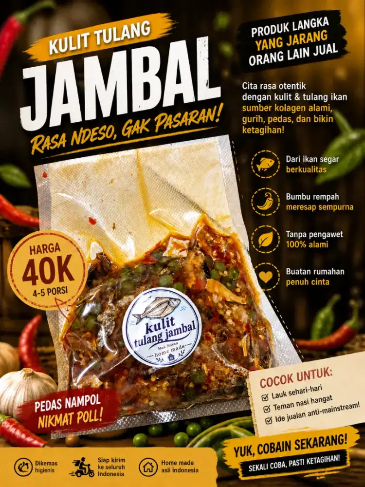 KULIT TULANG JAMBAL 250GR