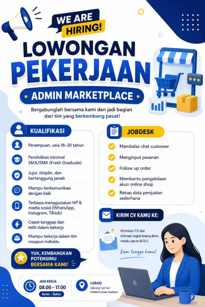 LOWONGAN ADMIN UNTUK PEREMPUAN