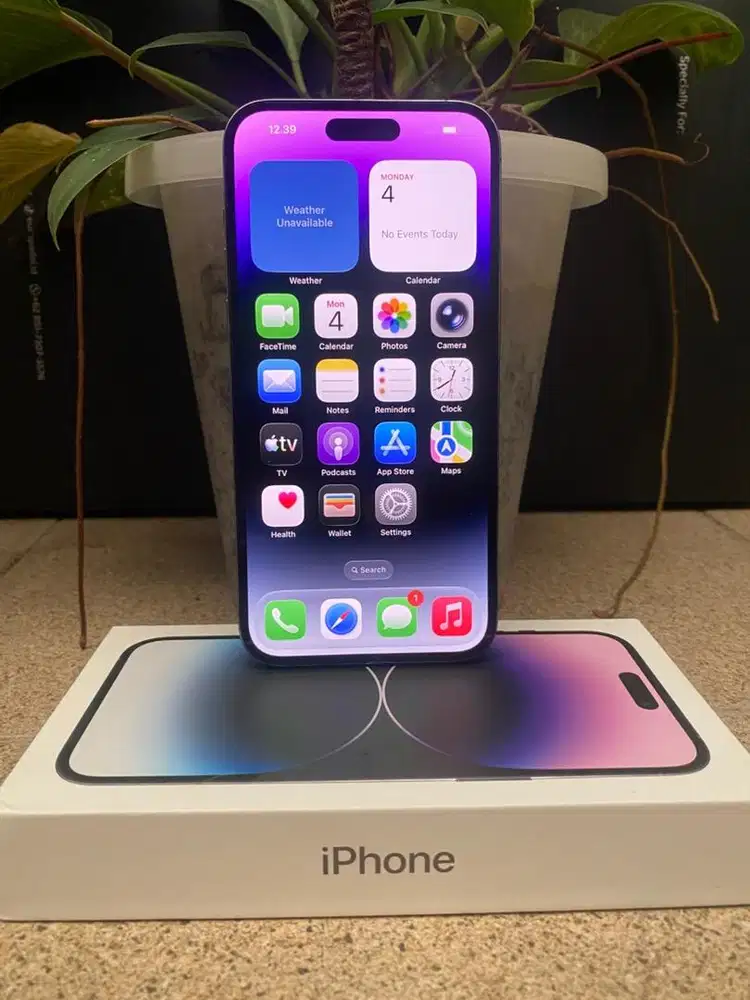 Iphone 14 promax 256 purple mulus