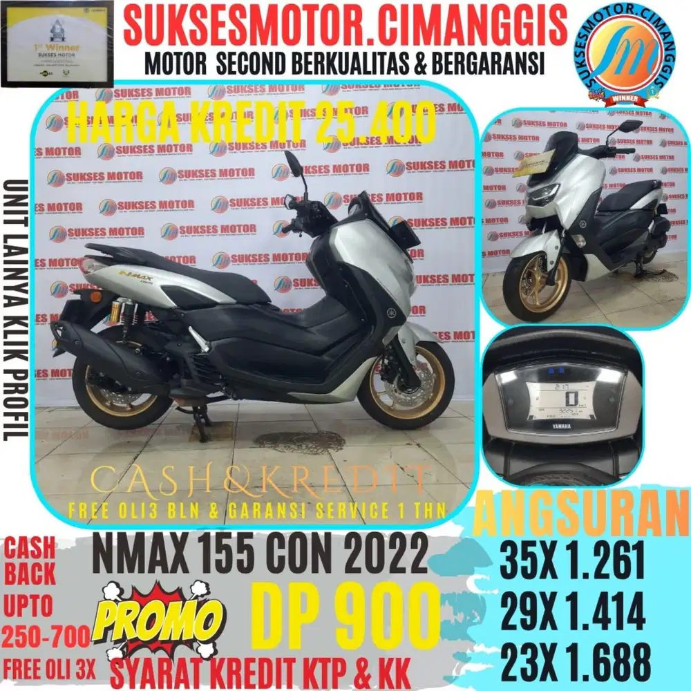 NMAX 155 KEYLES PROMOTERMURAH CASHBACK UPTO700RBU BERGARANSI