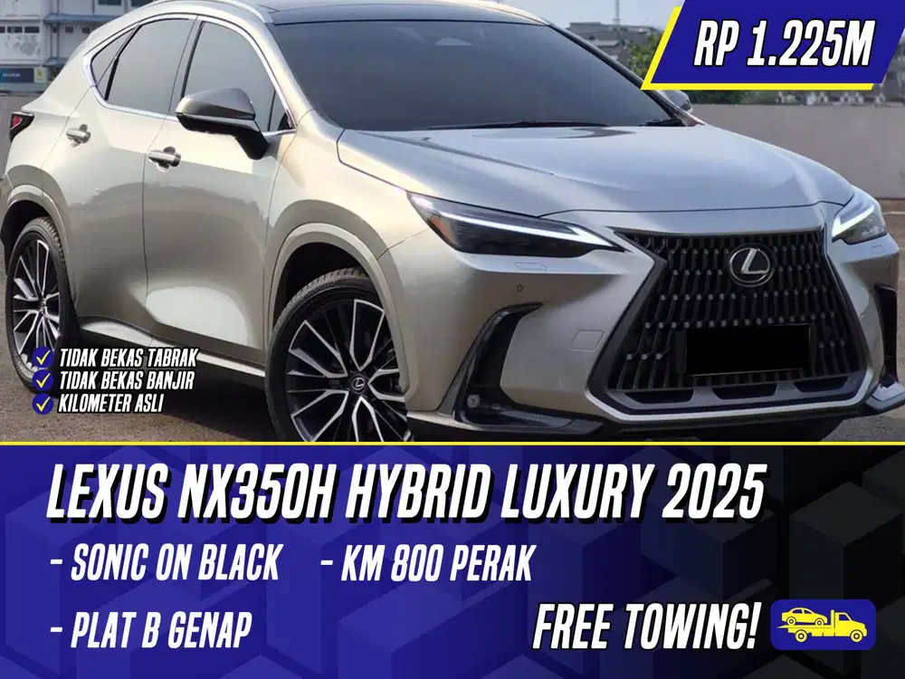 Lexus NX350h Hybrid Luxury 2025 Sonic Titanium on Black Grey NX350