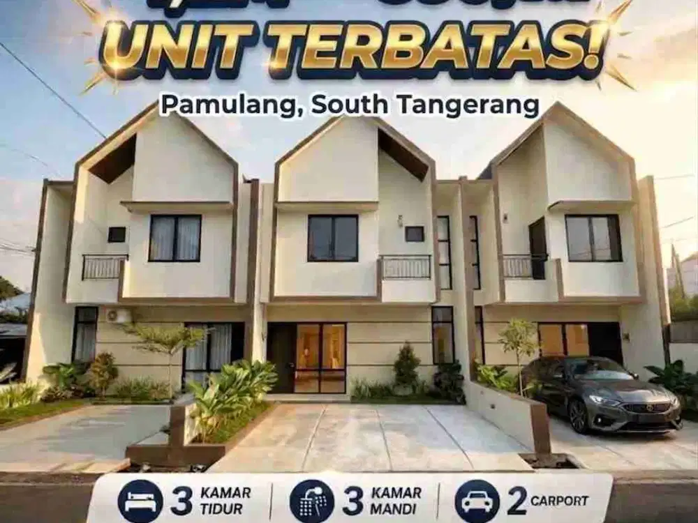 Rumah Cluster dijual murah nego Strategis KPR
