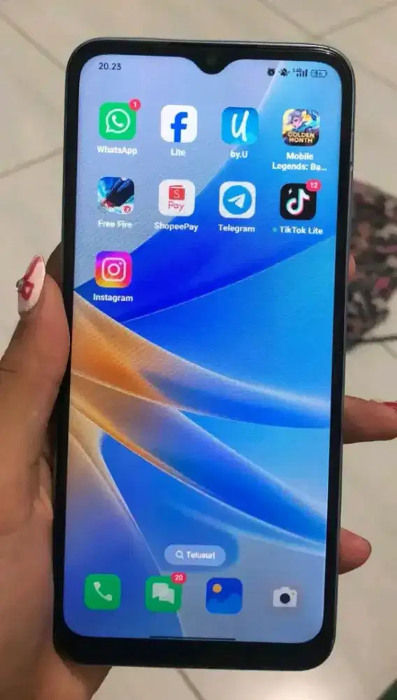 Oppo a17 ram 4+4/64 hp casan no minus