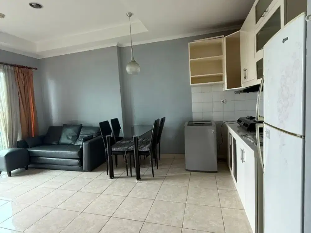 Disewakan unit City Home ukuran 45 m² di Tower Santa Monica Bay, lantai 7, siap huni dengan kondisi full furnished