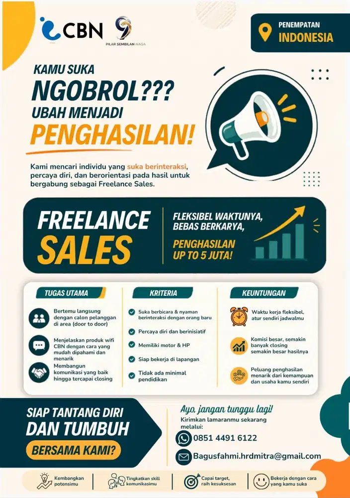 Sales Freelance Wifi CBN