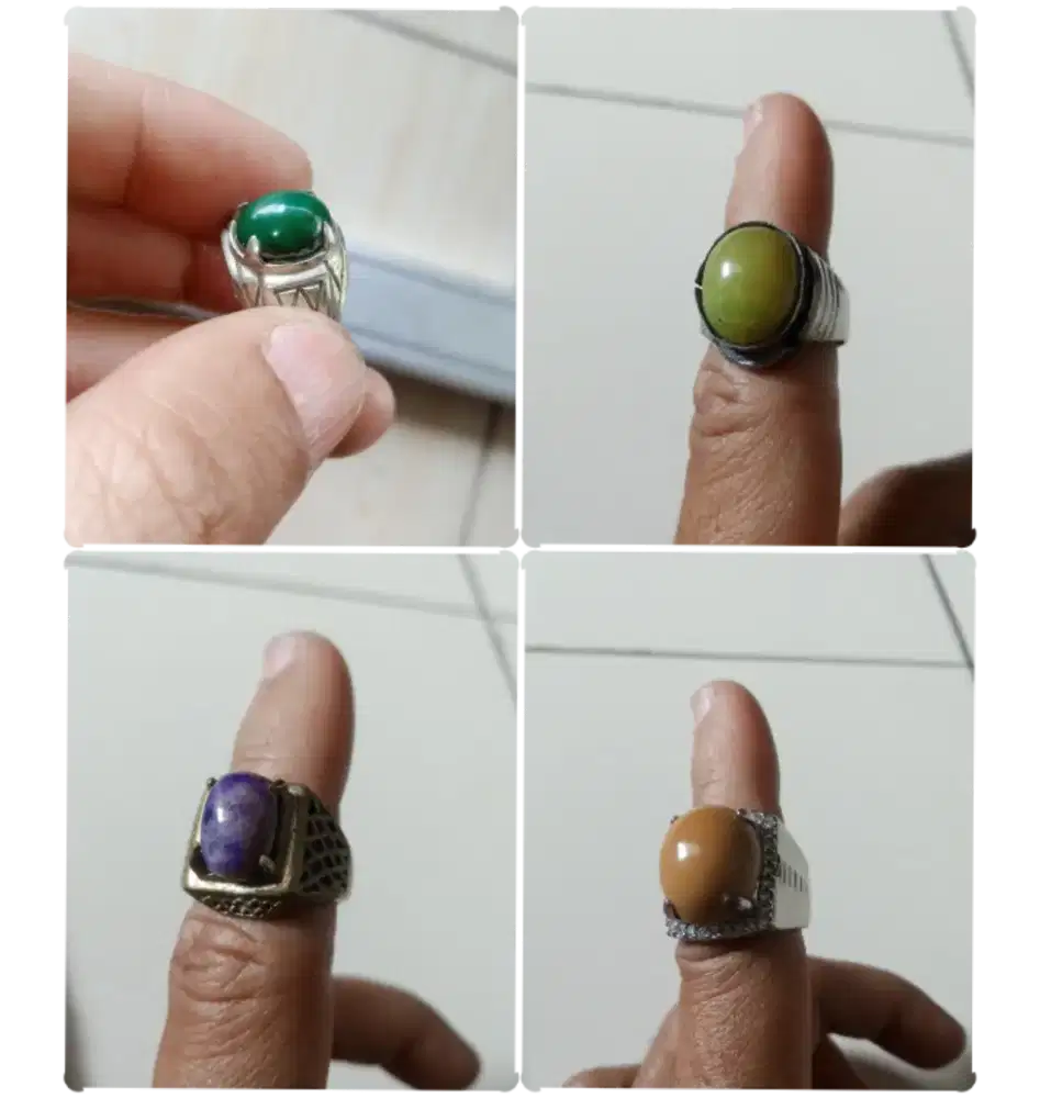 4 batu akik  koleksi