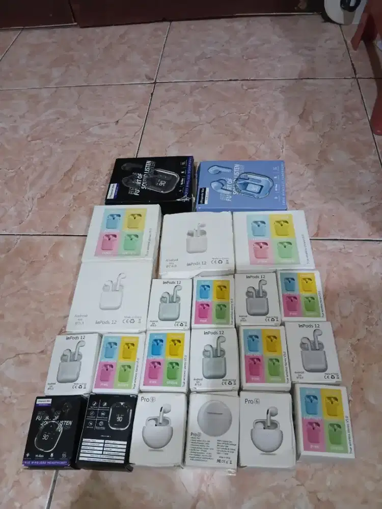 Tws bluetooth suara ngebass jernih kondisi baru
